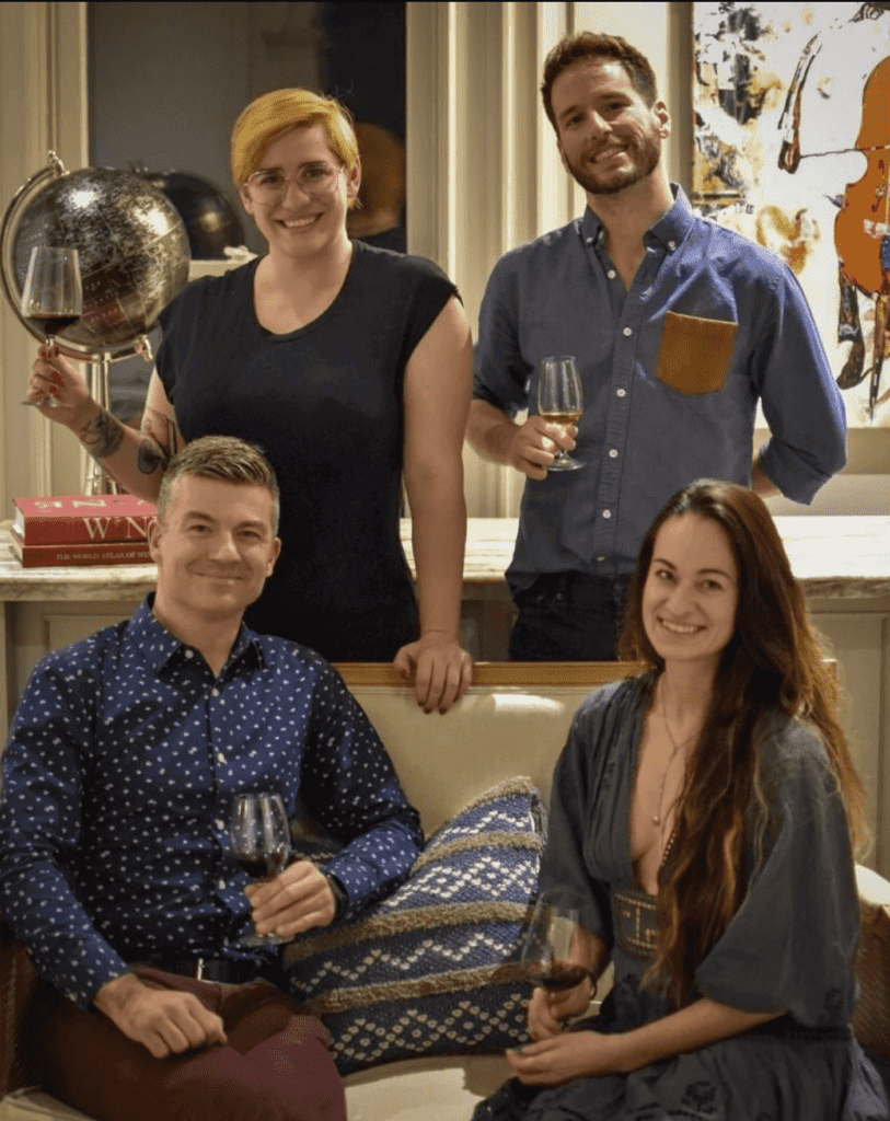 4 people from the Mod Wine Co Team